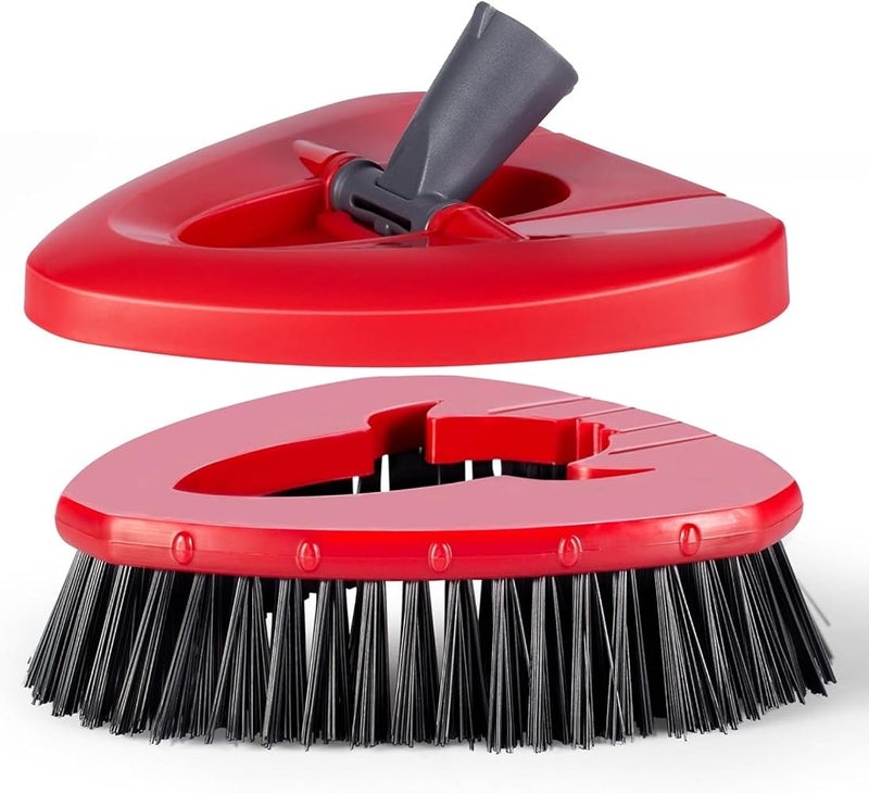 Zalcoon Spin Mop Replace Head Base Scrub Brush & Base Mop Head Compatible with Vileda/O-cedar Easy Wring Spin Mop, Floor Scrubber, Hard Bristle Cleaning Brush for Kitchen Bathroom Tile Hard Floor - Image 1