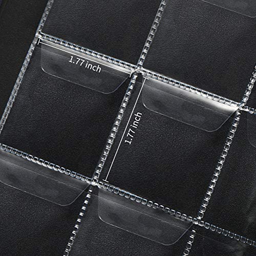 AITIME 180 Pockets Coin Collection Supplies - Coin Collecting Holders Book Album for Collectors, Collector Album Storage Suitable for Coin Diameter Less Than 1.66 Inches (Black) - Image 3