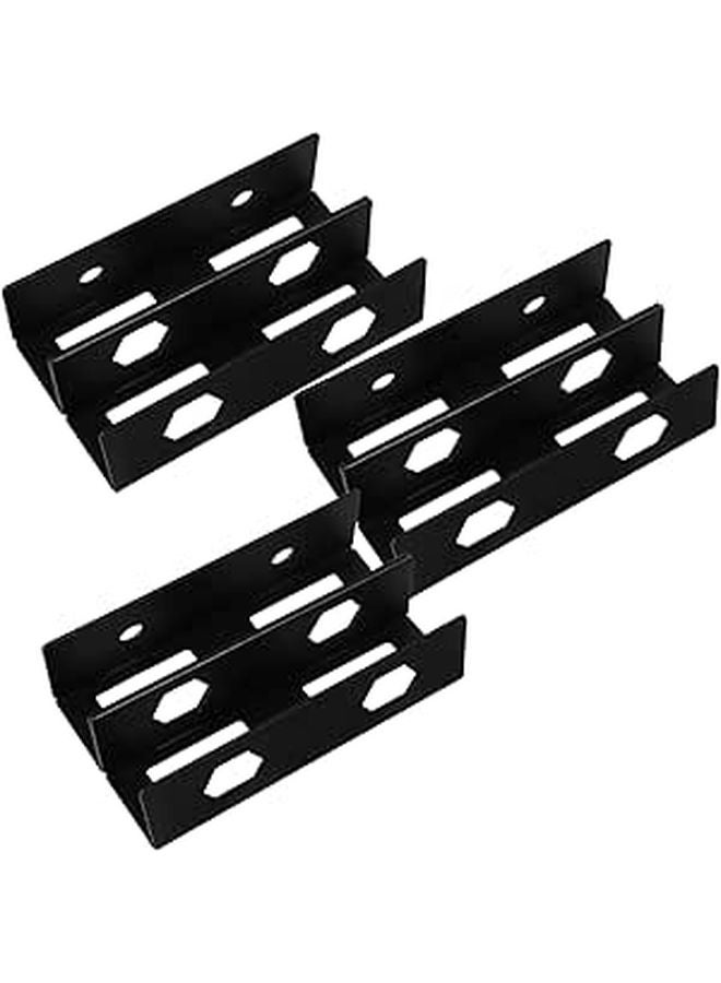 Double Layer Under Desk Mount Metal Storage Stand For Laptop Keyboard And Cables - Image 1