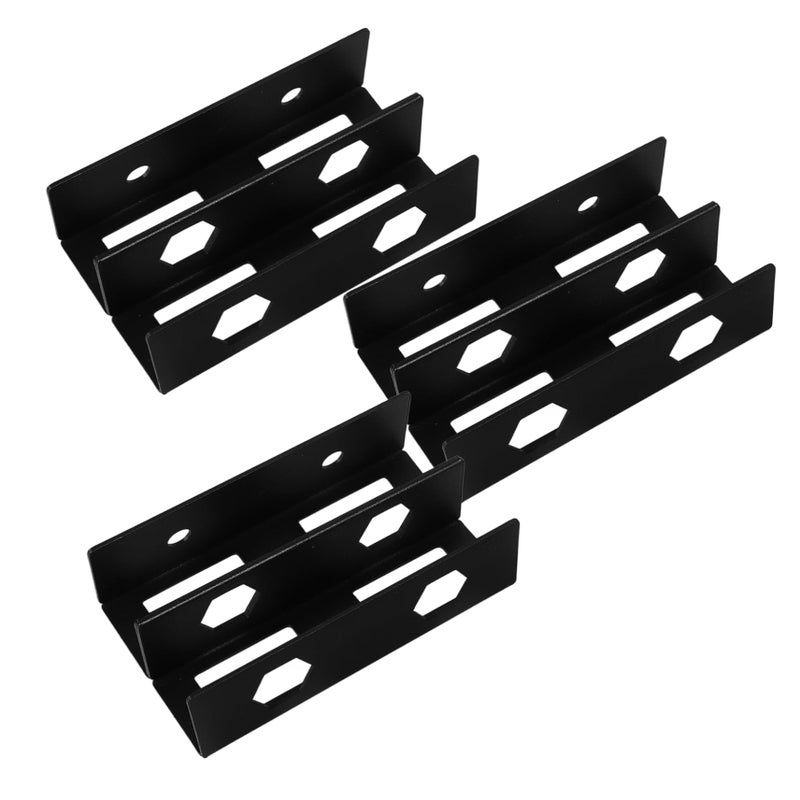 Double Layer Under Desk Mount Metal Storage Stand For Laptop Keyboard And Cables - Image 2