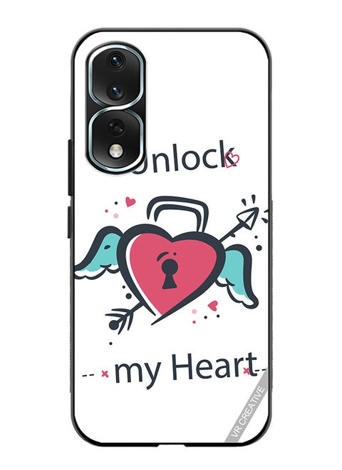 Protective Case Cover For Honor 80 Pro Unlock My Heart Design Multicolour