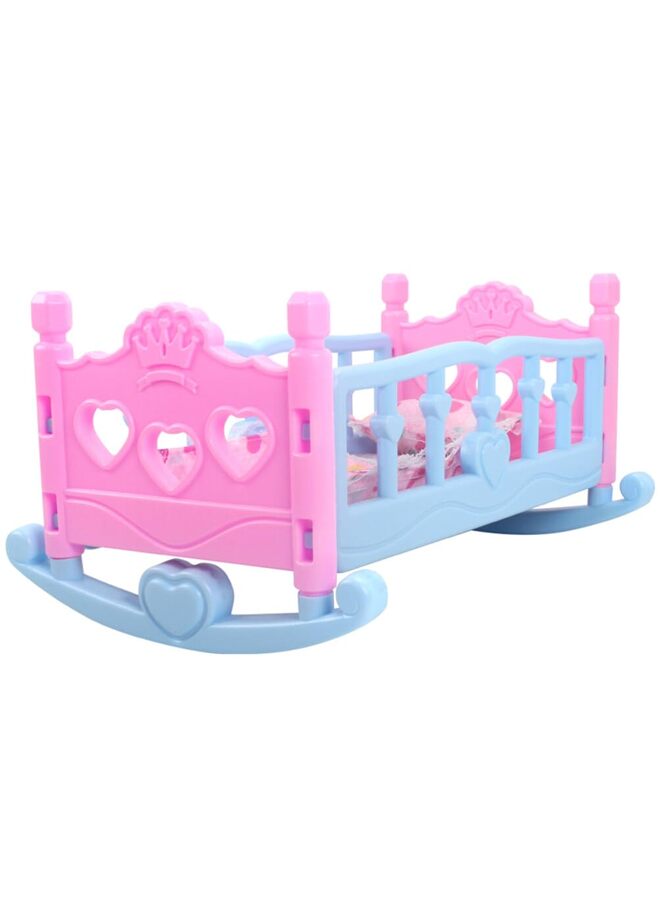 Miniature Doll Crib Doll Cradle Bed Scale Models Tiny Wooden Dolls House Furniture for Dollhouse Decoration Accessories - Image 1