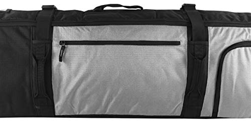 Element Equipment Wheeled Padded Snowboard Bag Ultimate Double - Premium High End Double Roller Travel Bag 157 Grey Ripstop - Image 3