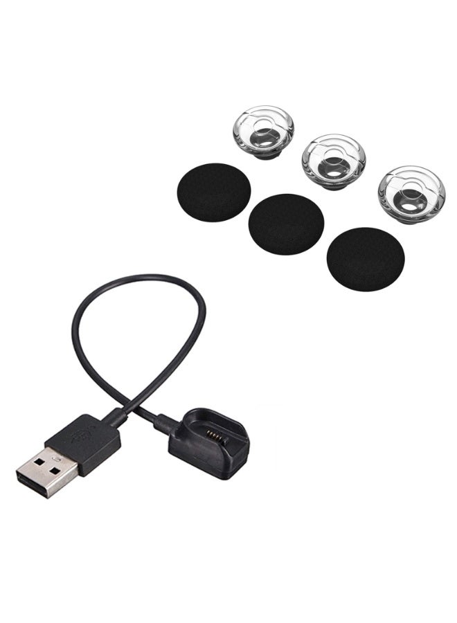 3 Pack Replacement Earbuds Gels & Charge Cable for Plantronics Voyager Legend Eartip Kit - Image 1