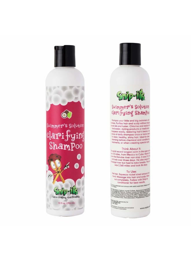 Snip-its Tear Free Swimming Shampoo for Kids - Chlorine Removal, Tropical Scent, 10oz | Salon Quality, Made in the USA - Image 1