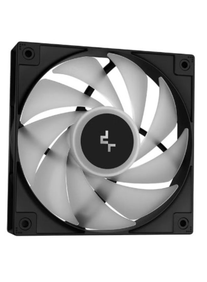 DEEPCOOL مبرد وحدة المعالجة المركزية السائل LE240 V2، رادياتير ألمنيوم 240 مم، مراوح هيدرو تحمل 120 مم، إضاءة RGB LED قابلة للتوجيه، أنابيب 410 مم، سرعة مضخة 2500-3400 دورة في الدقيقة، موصل 4 دبابيس PWM، تقنية مضادة للتسرب، متوافق مع Intel LGA 1700/1200/1151 و AMD AM5/AM4، أسود | R-LE240-BKAMMC-G-2 - Image 4