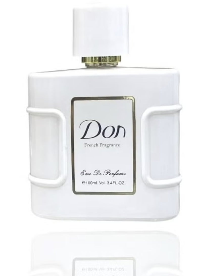 دون عطر دون أو دو برفيوم برائحة العطور الفرنسية، 100 مل (حبتين) أبيض + وردي - Image 3