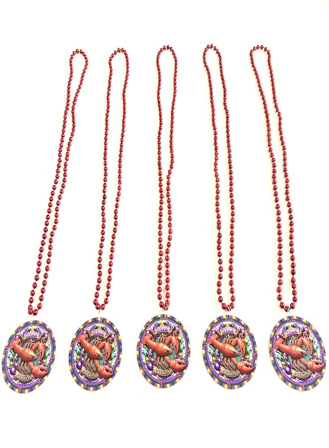 GZYSSL 12 Pcs Crawfish Lobster Bead Necklaces Mardi Gras Bead Necklaces Crawfish Boil Party Supplies - Image 5