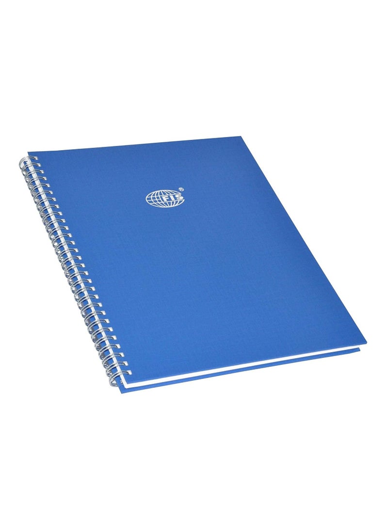 FIS 5 PCS Manuscript Books 8 mm Single Ruled With Spiral, 2 Quire 96 Sheets, Size 10 x 8 Inch (25.4 x 20.32 cm) - FSMN10X82QSB_5PC - Image 1