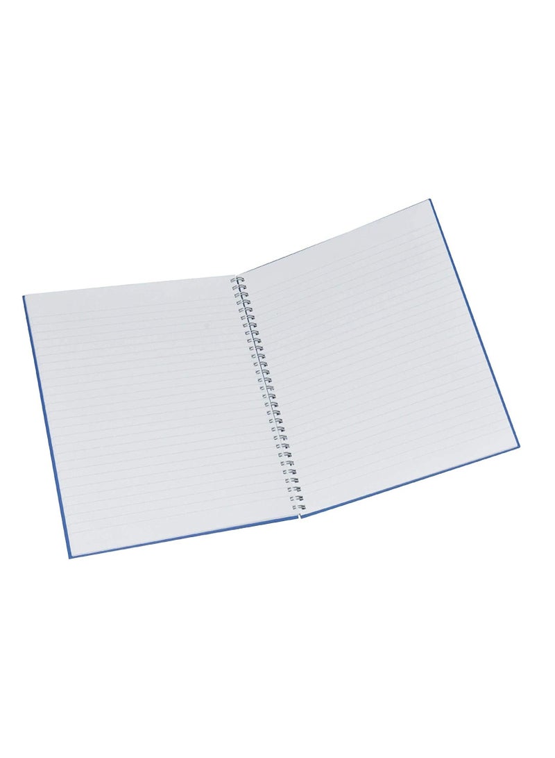 FIS 5 PCS Manuscript Books 8 mm Single Ruled With Spiral, 2 Quire 96 Sheets, Size 10 x 8 Inch (25.4 x 20.32 cm) - FSMN10X82QSB_5PC - Image 2