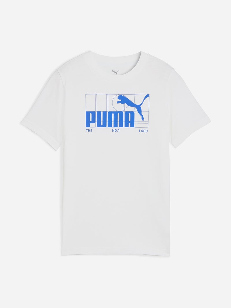 PUMA تي شيرت بومة جرافيك رقم 1 بشعار - Image 1