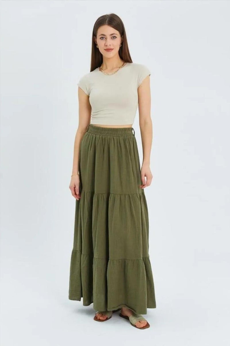 Mixray Maxi Cotton Skirt - Image 1