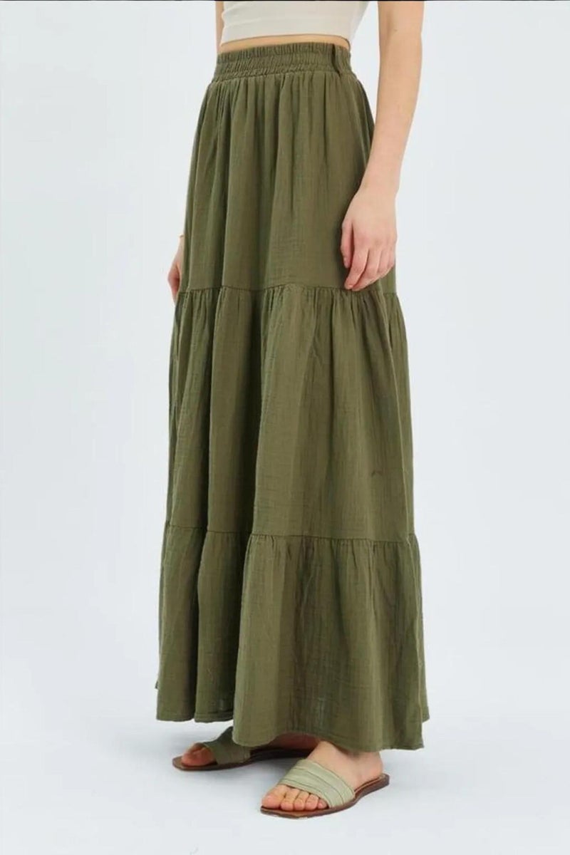 Mixray Maxi Cotton Skirt - Image 5