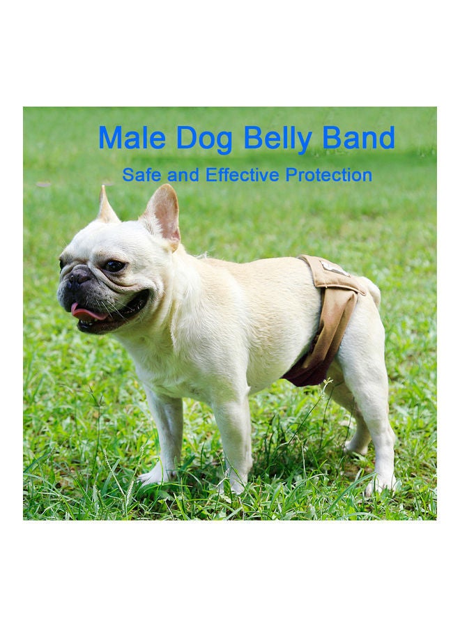 NIBEMINENT Washable Wrap Waterproof Toilet Training Dog Physiological Pant Beige 25 x 18cm - Image 4