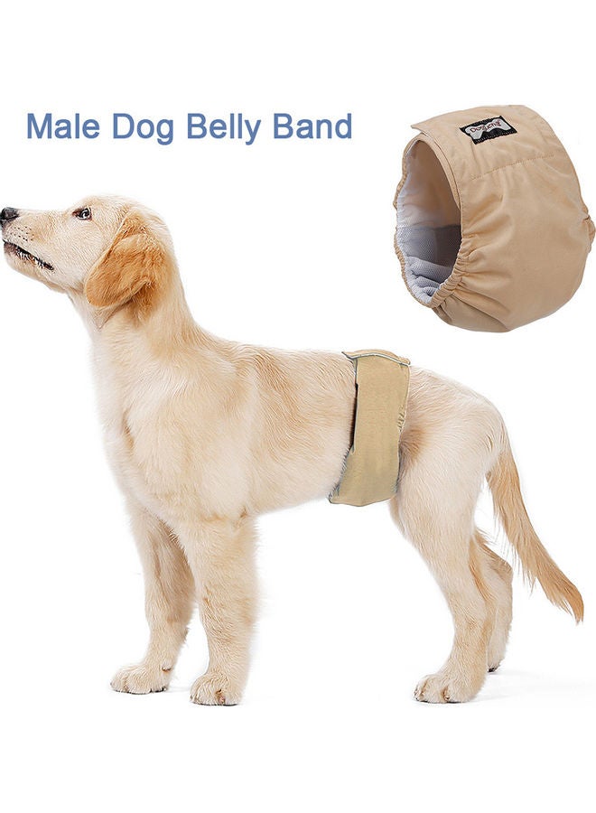 NIBEMINENT Washable Wrap Waterproof Toilet Training Dog Physiological Pant Beige 25 x 18cm - Image 3