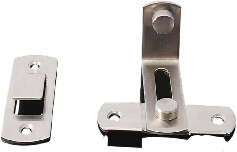 خطاف حاجز معدني كبير بزاوية 90 درجة لزاوية قائمة للأبواب الزجاجية المنزلقة وأقفاص الحيوانات وأجهزة أمن المنزل - Image 2