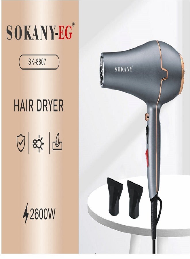 sokany Sk-8807 Professional Hair Dryer 2600W - Image 4