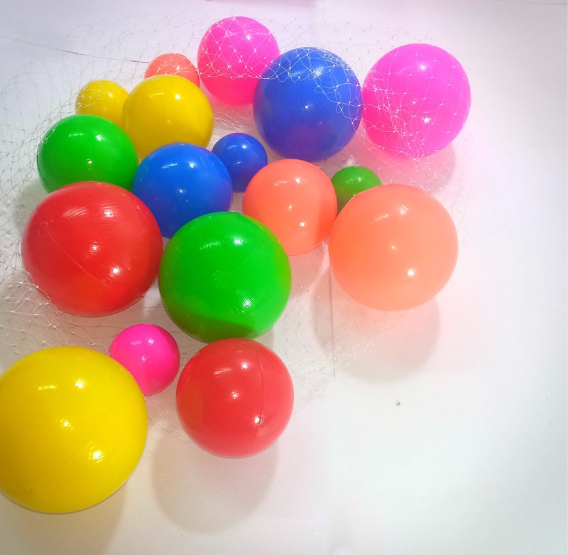 EEVOVEE, 85pcs (3 Combo Size Balls) 8cm, 6cm, 4cm Soft and Safe Multi Colour Plastic Pool Ball for Kids BPA-Free and Non-Toxic Plastic Balls for Kids - ISI 9873 Safety Certified. - Image 3