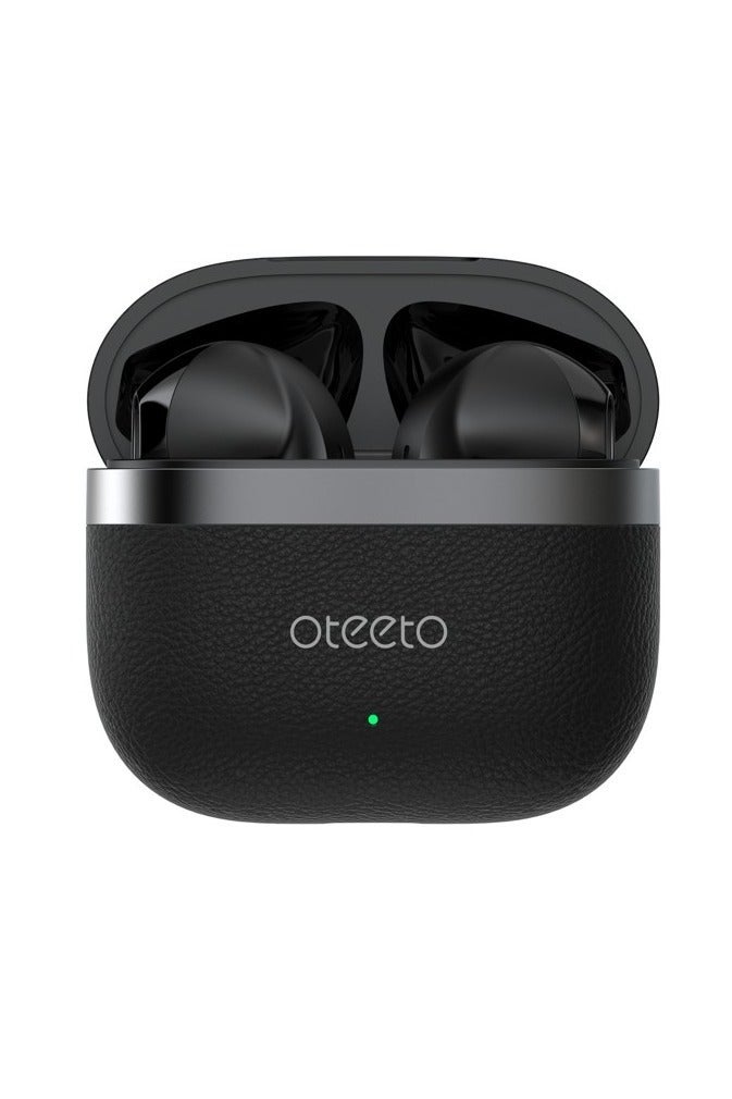 Oteeto OT204 Mini Buds Wireless Earbuds Black – Hi-Fi Sound Quality True Wireless Bluetooth Earphones With Multi-Functional Touch Controls, Built-In Microphone, Noise Isolation, Long Battery Life, Compatible With Mobiles, Tablets, And All Bluetooth Devices - Image 1