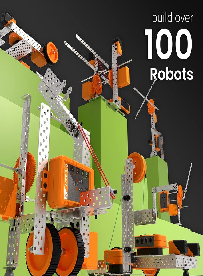 Avishkaar Robotics Starter Kit, 100-in-1 DIY STEM Metal Kit, Multicolor, 100+ Parts, Learn Robotics, Coding & Mechanical Design, for Kids Aged 10-14, Educational DIY STEM, Made in India - Image 4