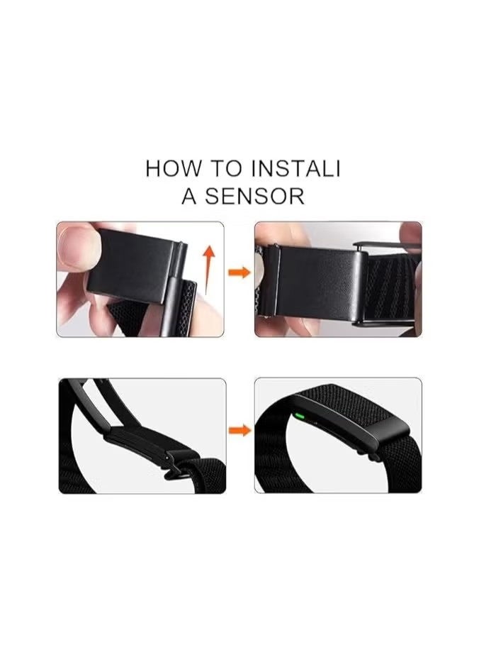 حزام بديل مرن من النايلون متوافق مع جهاز تتبع اللياقة البدنية Whoop 4.0 للرجال والنساء، سوار قابل للتعديل، قابل للتنفس، مريح وسهل الاستخدام - Image 3