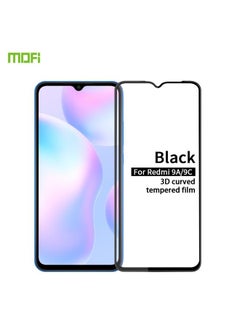 MOFI Screen Protector For Xiaomi Redmi 9A / 9C MOFI 9H 3D Explosion-proof Curved Screen Tempered Glass Film(Black) 