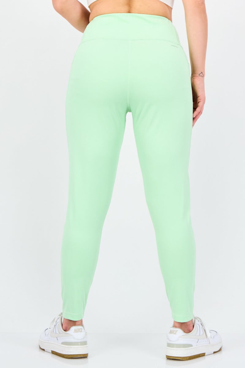 Adidas ليجنغز تدريب ضيقة تناسب النساء بشعار العلامة التجارية، أخضر نعناعي - Image 3