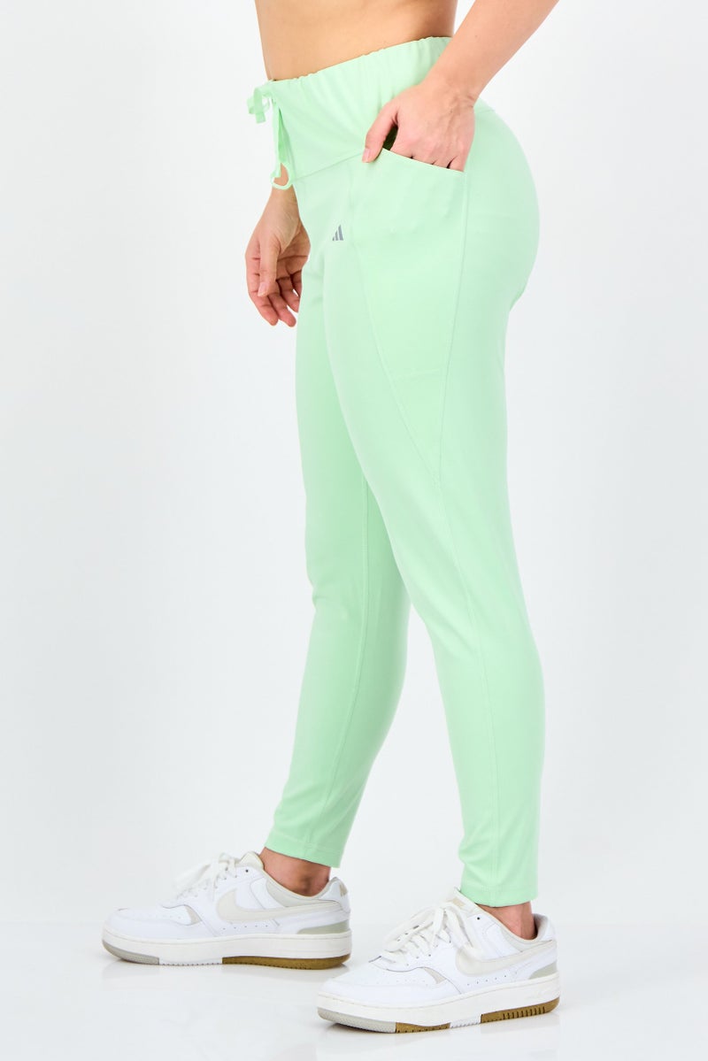 Adidas ليجنغز تدريب ضيقة تناسب النساء بشعار العلامة التجارية، أخضر نعناعي - Image 4