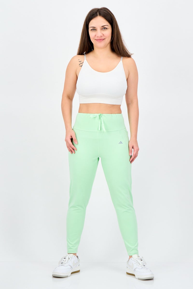 Adidas ليجنغز تدريب ضيقة تناسب النساء بشعار العلامة التجارية، أخضر نعناعي - Image 2