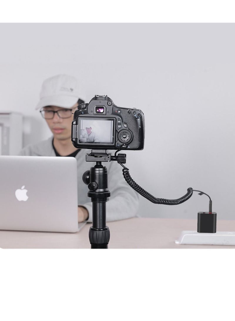 LP-E6 Dummy Battery Decoded, Battery, Replacement with Type-C Spring Power Adapter Cable for Canon EOS R R5 R5C R6 90D 80D 70D 60D 60Da 5D - Image 5