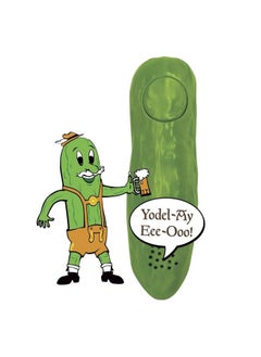 Archie McPhee Archie McPhee Yodeling Pickle: A Musical Toy, Fun for All Ages, Great Gift, Hours of Mindless Entertainment, Multi-colored  - Image 5