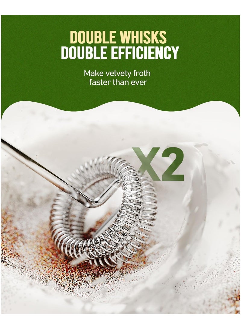 Zarra Traders Electric Milk Frother & Coffee Mixer  2-in-1 | 3-Speed Rechargeable Handheld Foam Maker, Stainless Steel Whisk for Latte, Cappuccino, Nescafe, Matcha & Hot Chocolate - Image 5