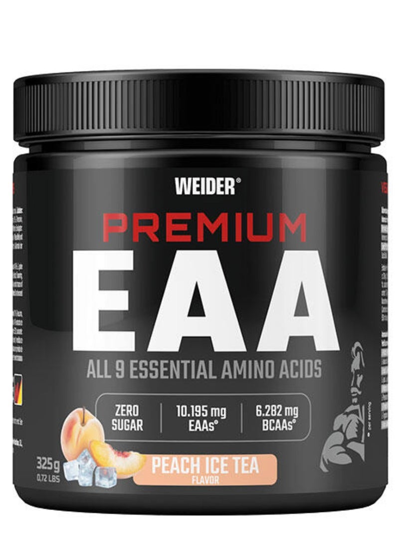 Weider Premium EAA 325 Grams (Peach Ice Tea flavor) All 9 Essential Amino Acids, Sugar‑Free Performance Boost