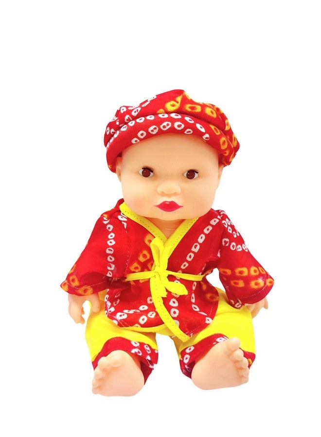 فنبلاست مجموعة دمى فن بلاست للأطفال - مجموعة دمى صغيرة وسيم 24 سم للأطفال، دمية صبي لطيفة مع فستان، مجموعة دمى أطفال، لعبة دمية واقعية لطيفة للأطفال الرضع والأطفال والفتيات (قد يختلف لون الفستان) - Image 1