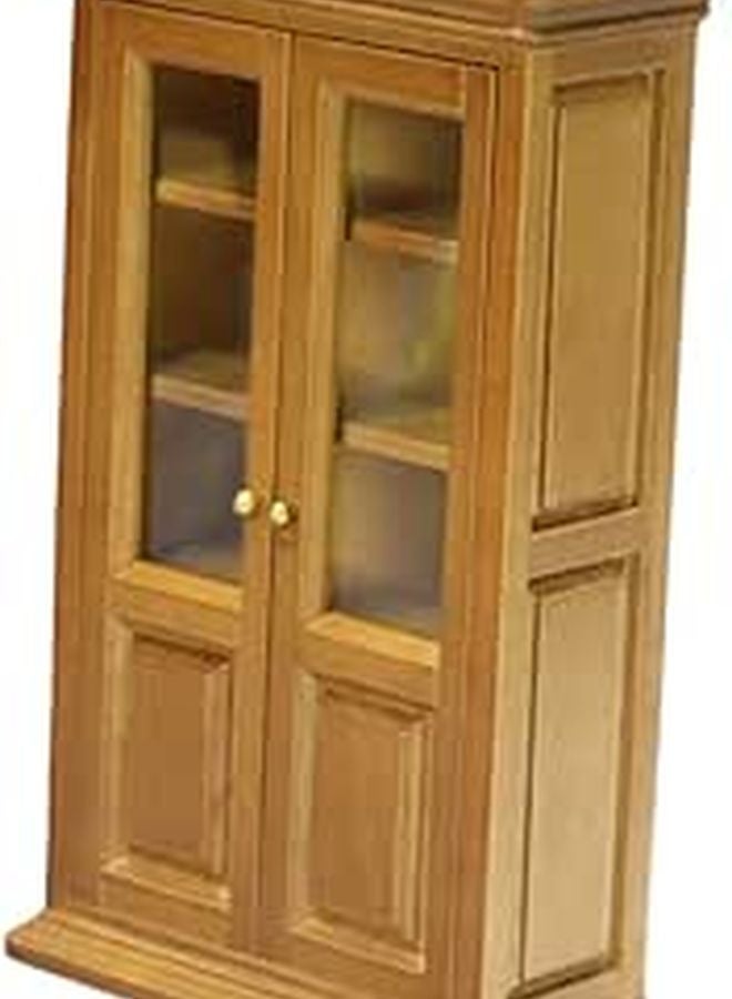 Mini Vertical Bookcase Retro Style Micro Scene Bookshelf for Home Office Decor - Image 1