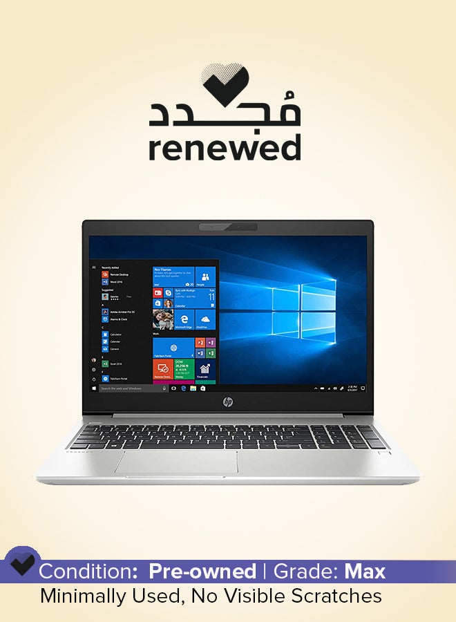 HP Renewed - ProBook 450 G6 Laptop With 15.6-Inch FHD Display,Intel Core i5 Processor/8th Generation/8GB RAM/256GB SSD/Intel UHD Graphics English Silver - Image 1