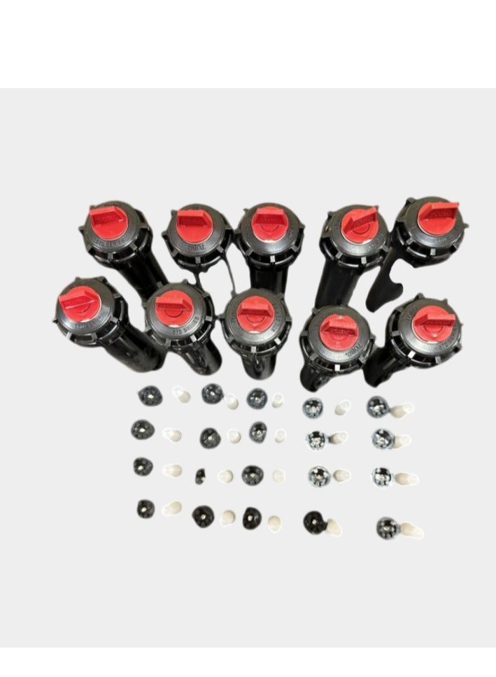 the toro company 15 NOS 570Z SERIES 4" SPRAY HEAD TORO + 10 NOS MPR NOZZLE 15 FULL CIRCLE PC  + 10 NOS MPR NOZZLE 15 HALF CIRCLE PC TORO - Image 1