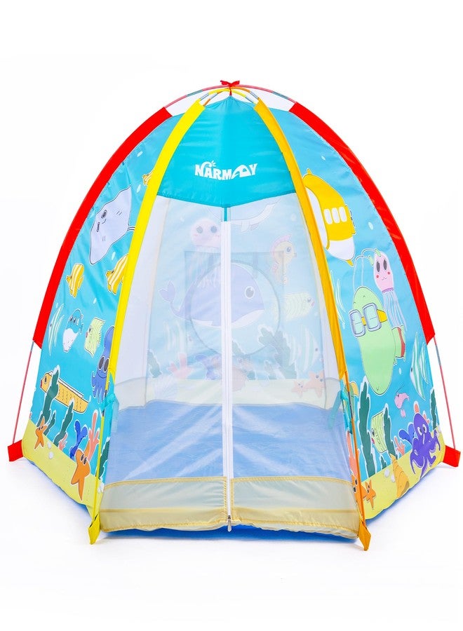 NARMAY® Play Tent Ocean World Dome Tent for Kids Indoor/Outdoor Joy - 72 x 60 x 42 inch - Image 1