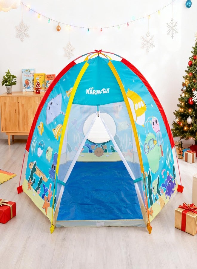 NARMAY® Play Tent Ocean World Dome Tent for Kids Indoor/Outdoor Joy - 72 x 60 x 42 inch - Image 2