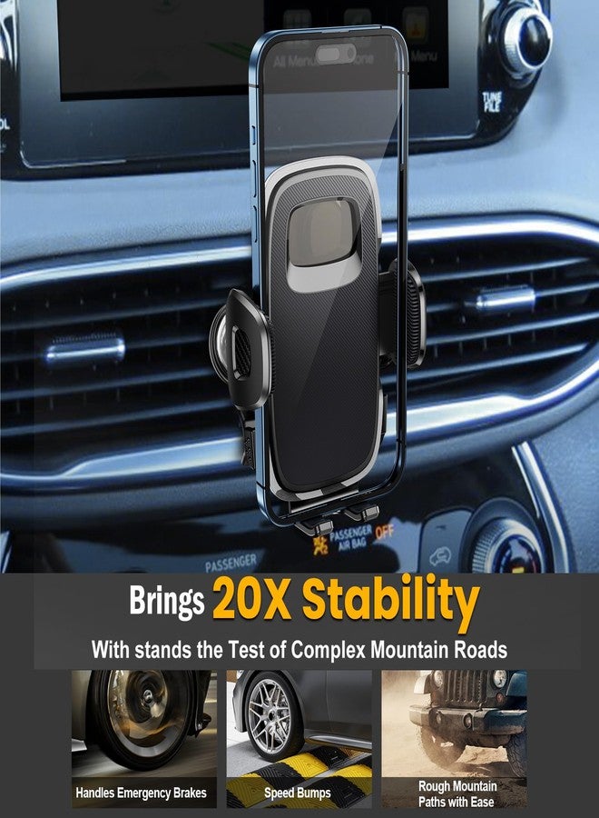 ELOHEI Car Phone Mount Compatible with Hyundai Santa Fe, Phone Holder Compatible with Hyundai Santa Fe 2019 2020 2021 2022 2023 and Santa Fe Hybrid 2021-2023 Car Accessories (Black) - Image 4
