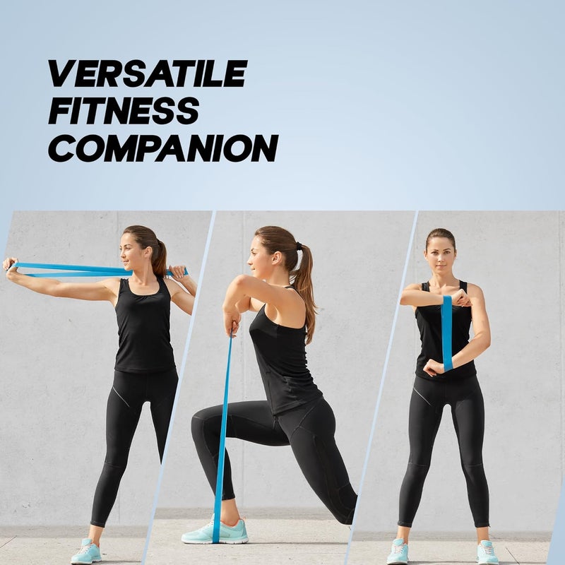 KONEX Loop Resistance Bands for Men & Women | Perfect for Home/Gym Workouts, Exercises, Stretching, Pull-Ups, and Booty Toning (Multi-Colored) (Set of 5),Natural Rubber - Image 4