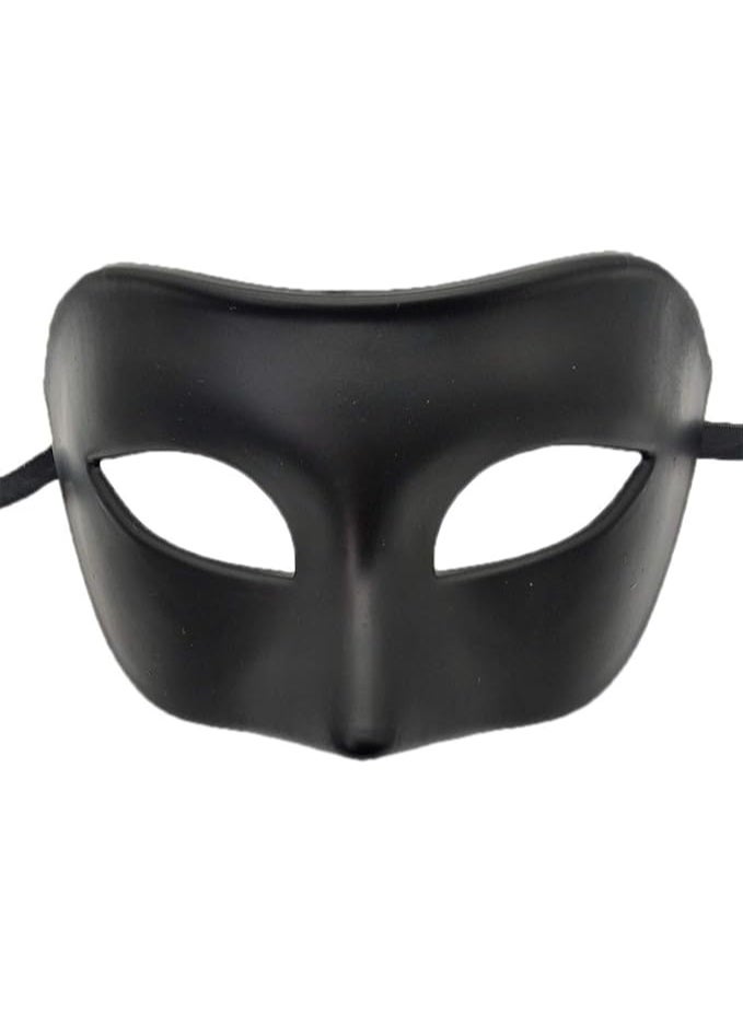 Exlinonline Men's Masquerade Mask – Vintage Greek Roman Venetian Party Mask for Halloween and Mardi Gras (Black) - Image 5