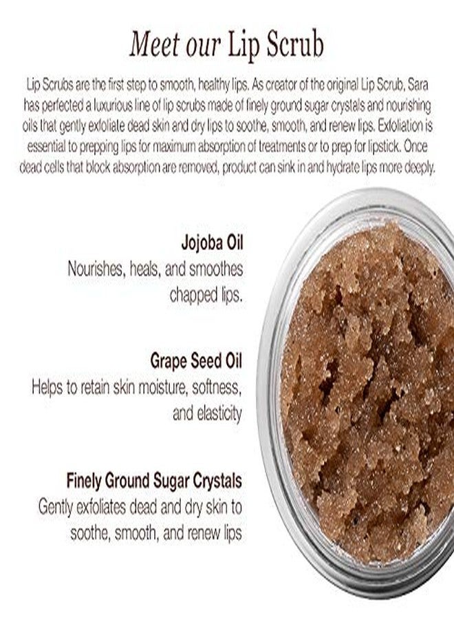 Sara Happ The Lip Scrub: Brown Sugar Scrub for Dry Lips - Gently Exfoliate, Polish, and Revitalize Lips with Vitamin E and Jojoba & Grape Oils,Vegan, 0.5 oz. - Image 3
