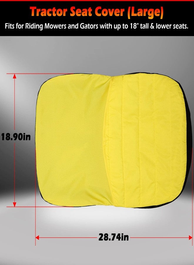 Bonbo Upgrade Large Seat Cover LP92334, Riding Lawn Mower Cushioned Waterproof Seat Cover up to 18" High Perfectly Fits for John Deere Mower & Gator Seats, Comes with Convenient Storage Pouch - Image 2