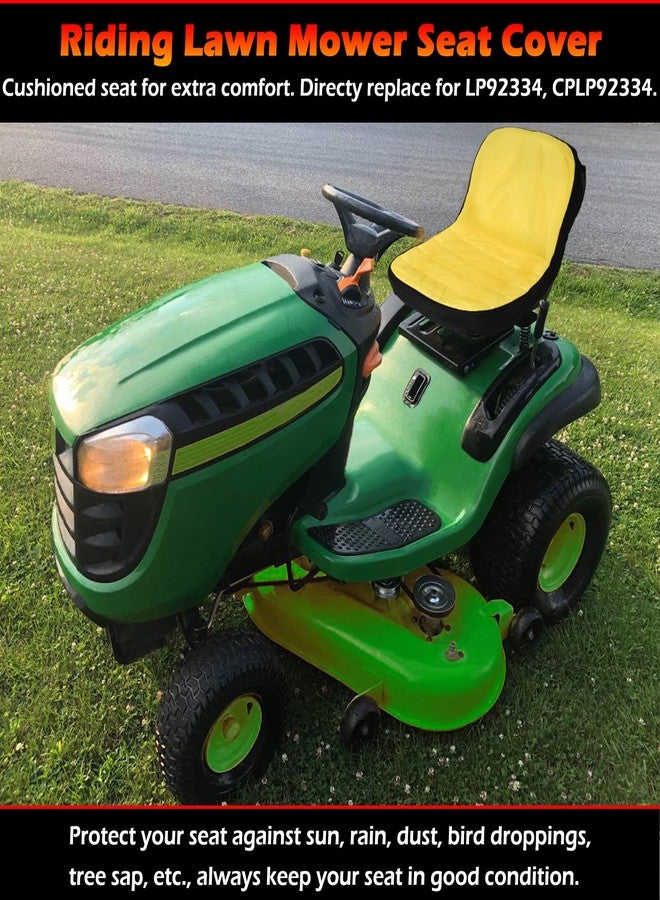 Bonbo Upgrade Large Seat Cover LP92334, Riding Lawn Mower Cushioned Waterproof Seat Cover up to 18" High Perfectly Fits for John Deere Mower & Gator Seats, Comes with Convenient Storage Pouch - Image 4