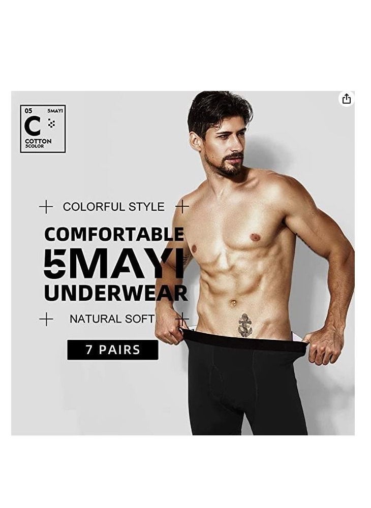 Y&D - Natural Feelings Mens Boxer Shorts Soft Cotton Men Pack Breathable Mens Underwear Boxer Briefs - Image 1