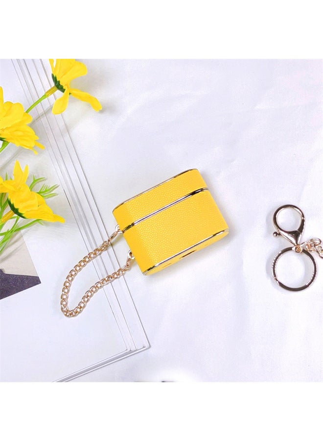 Loquat Suitable For AppleAirpods 2 Earphone Case Cylindrical Ball Pattern Leather Earphone Case Earphone Case-Colour:Matcha Green-Model:Airpods 4 - Image 4