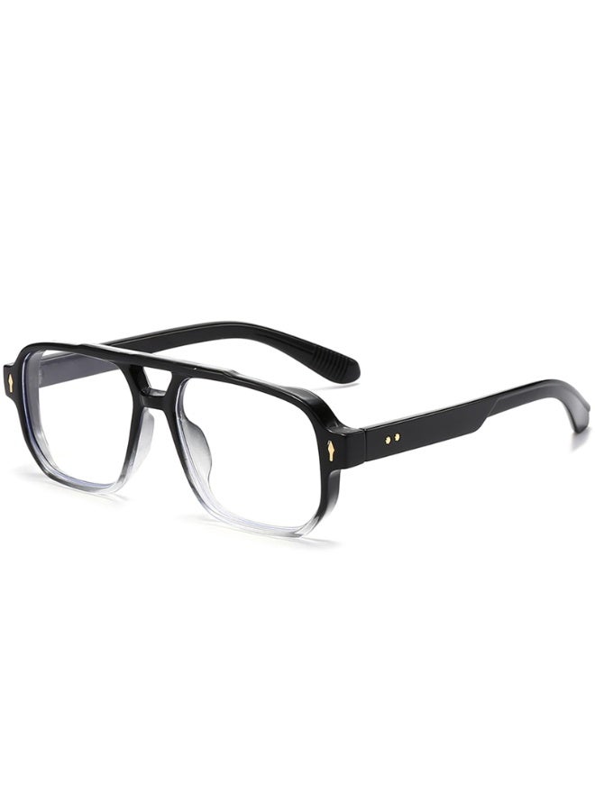 Blue Light Blocking Glasses for Women Men, 70s Retro Square Aviator Rectangle Computer Eyewear - Image 1