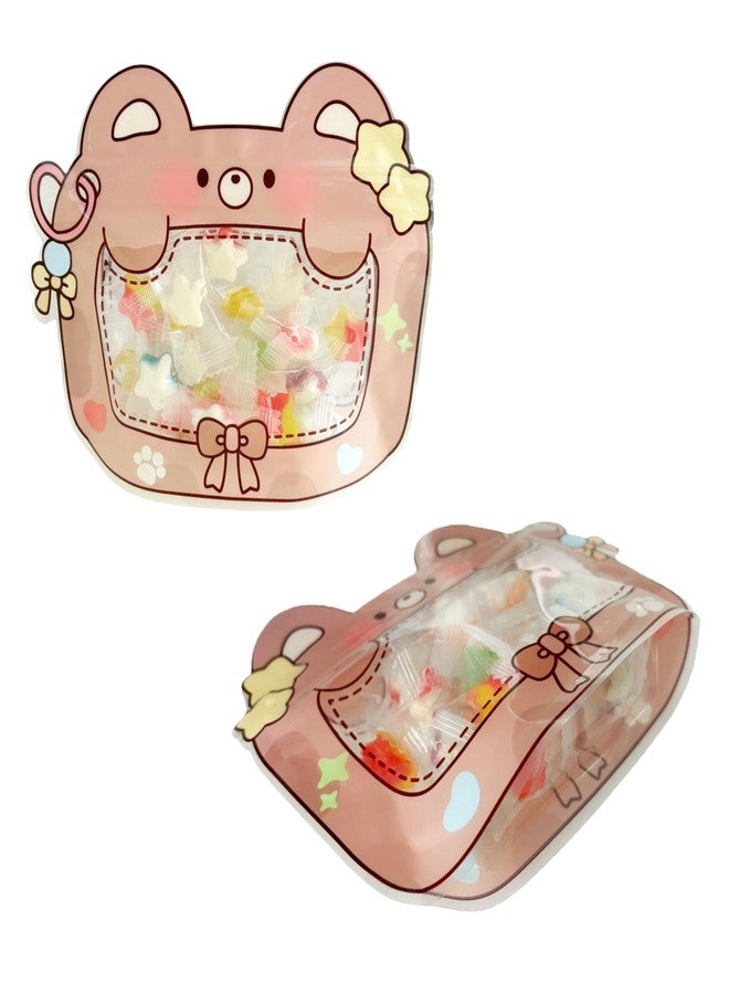 PABCK 20Pcs Cartoon Goodie Gift Bags 8.66x6.5 inch for Easter Wedding Baby Shower Birthday Party Favors Treats Cookies Snack Candy Packaging Bag Clear Plastic Gifts Bag Zipper Resealable Stand Up Pouch Reusable - Image 5