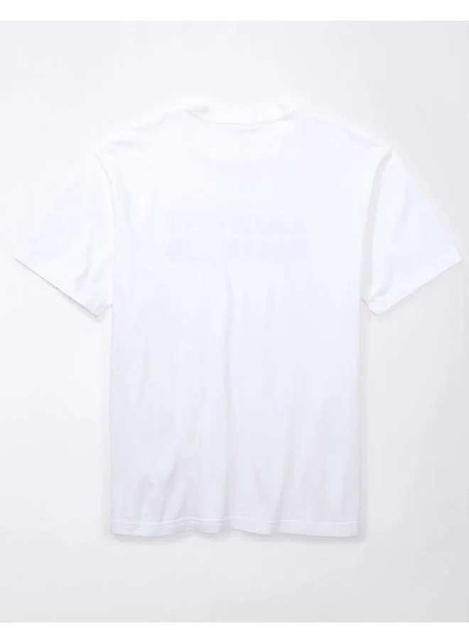 American Eagle Logo Print Crew Neck T-Shirt